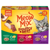 Meow Mix Tenders in Sauce Poultry & Beef Favorites Variety Pack (2.75 oz 12 pk - 33 oz)