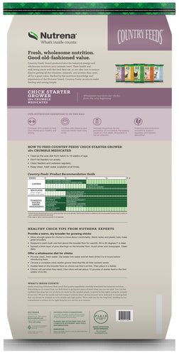 Nutrena® Country Feeds® Chick Starter Grower Feed Medicated