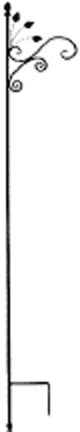 SINGL SHEP HOOK W/LEAVES