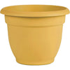 Bloem Ariana 13.75 In. H. x 16 In. Dia. Plastic Self Watering Earthy Yellow Planter
