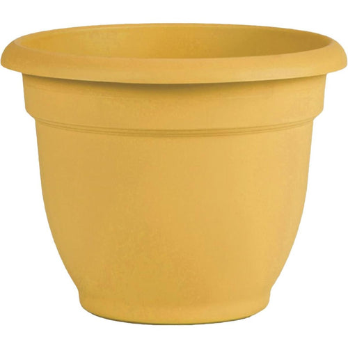 Bloem Ariana 13.75 In. H. x 16 In. Dia. Plastic Self Watering Earthy Yellow Planter
