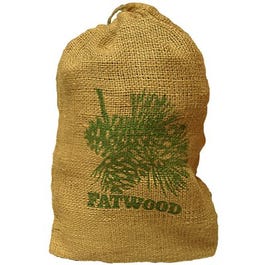 Fatwood Burlap Bag Firestarter, 8-Lbs.