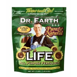 Life All-Purpose Organic Fertilizer, 5-5-5, 4-Lbs.