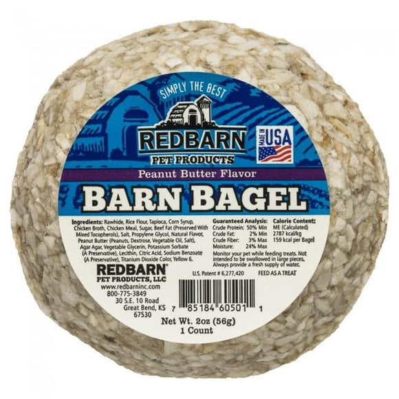 Redbarn Barn Bagels Filled Rawhide Dog Treat