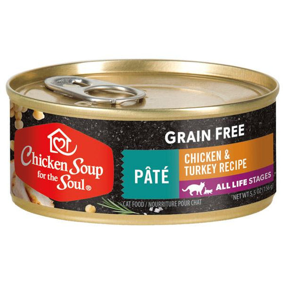 Chicken Soup For The Soul Grain Free Chicken & Turkey Pate Recipe Canned Cat Food