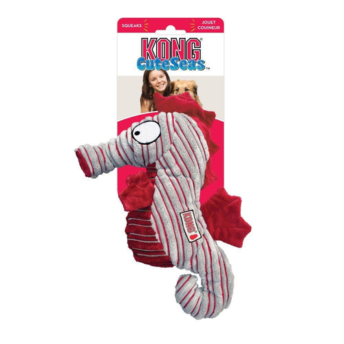 KONG CuteSeas Seahorse Crinkle Dog Toy