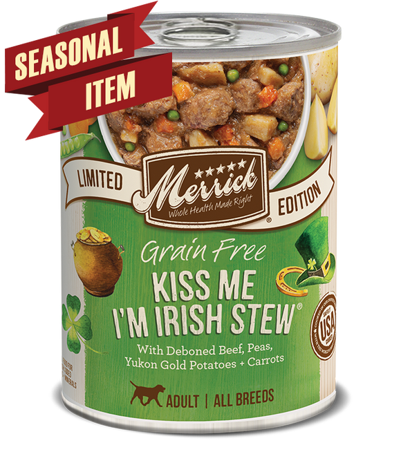 Merrick Grain Free Kiss Me I m Irish Stew Seasonal Recipe Mt