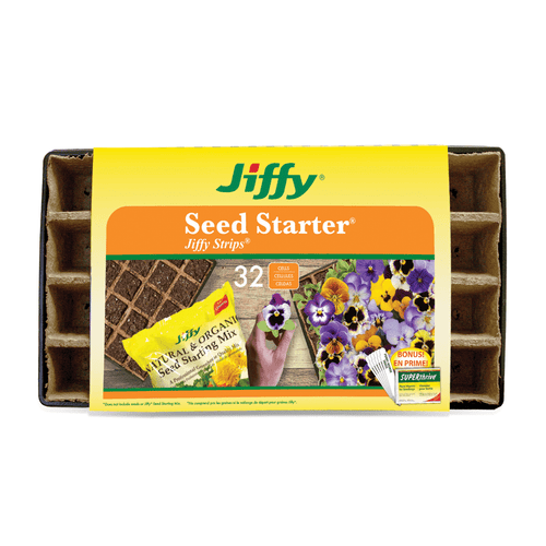 Jiffy 32 Cell Peat Strip Seed Starter Greenhouse