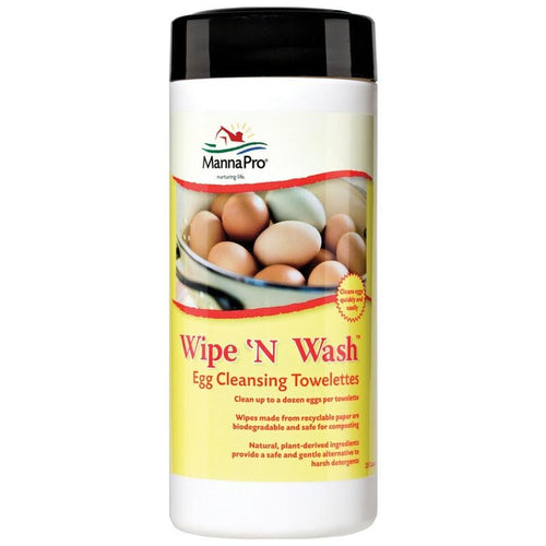 WIPE 'N WASH EGG CLEANSING TOWELETTES