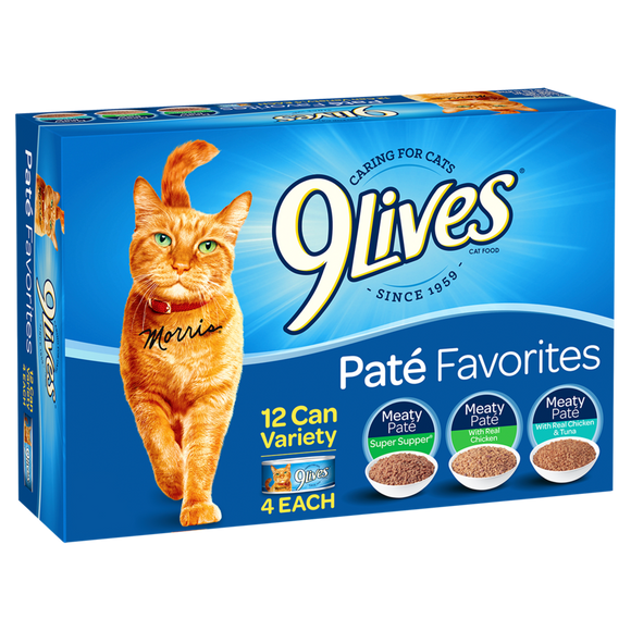 9 Lives Paté Favorites Variety Pack